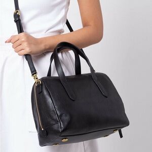 Fossil Classic Sydney Satchel Black Leather SHB1978001